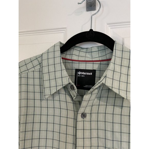 NWT Marmot Men's Eldridge Short-Sleeve Shirt - Crushed Mint - Small - Picture 7 of 10